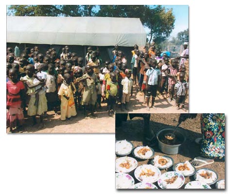 Food preparation for Sudan orphanage